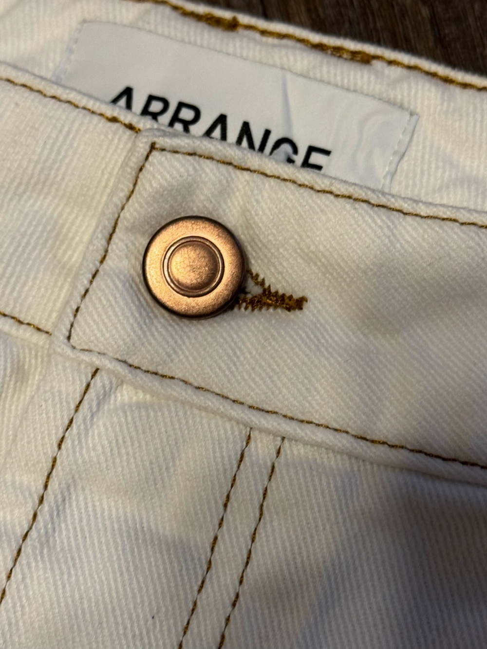 ASOS ARRANGE Sydney Off White/White Denim/Cotton Barrel Leg Jeans US 12 - Picture 10 of 15
